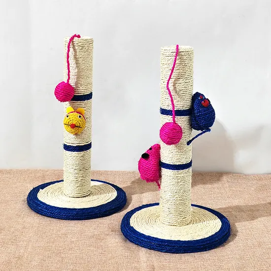Funny Cat Toys Sisal Cat Climbing Frame Cat Scratching Column No Dandruff Dirt