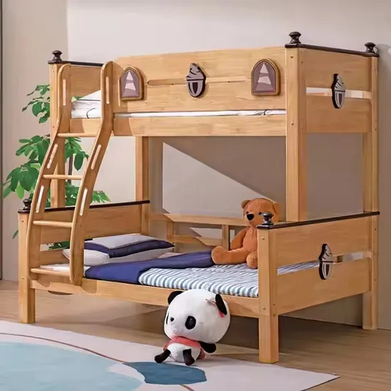 Saving Space Kid Solid Wood Fantasy Slide Storage Hot Sale Children′s Bed for Two Children 