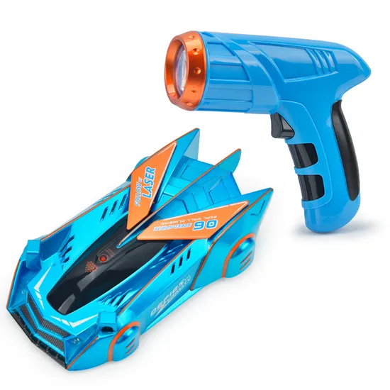 RC Stunt Infrared Laser Wall Car Tracking Ceiling Climbing Follow Light Drift 360° Rotation Electric Anti