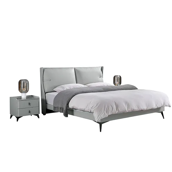 Hot Selling Wood Full Size Simple Kids Adult Home Hotel King Size Bed 