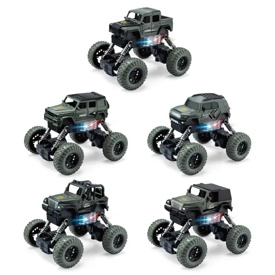 Wholesale Baby 4WD Battery Operated B/O RC Radio Control Electric Remote Control off Road Climbing Car Vehicle Toy with Light 