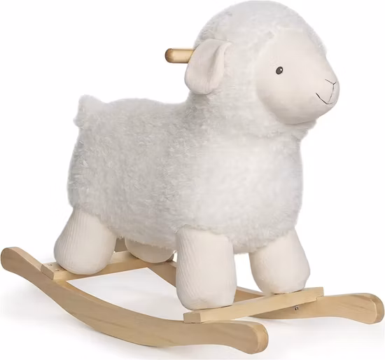 Factory Wholesale Children Customization Sell Certificate Kids Rocking Horse Toy Riding Baby Wooden Rocking Shaking Plush Horse Toy