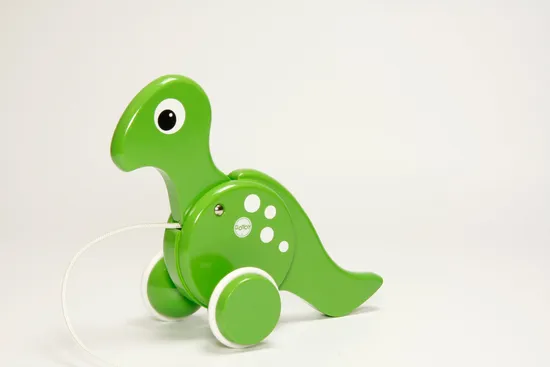 Pintoy Wooden Baby Pull Along Dinosaur T