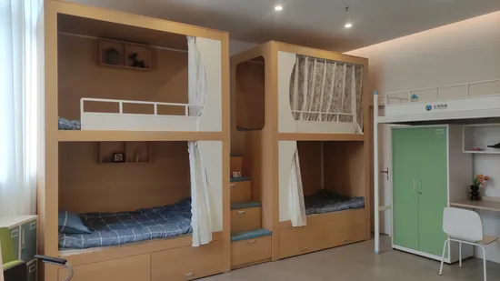 Customized Wooden Bunk Bed Home Kid Twin Bed Apartment Bunk Beds 