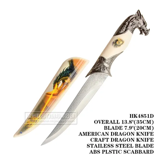 Horse Hunting Knives Tactical Survival Knife Horse Handle 35cm HK4851d 