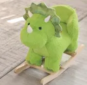 Wooden Plush Educational Intellectual Wholesale Montessori Baby Kids Children DIY Puzzle Rocking Horse Chair Toys 