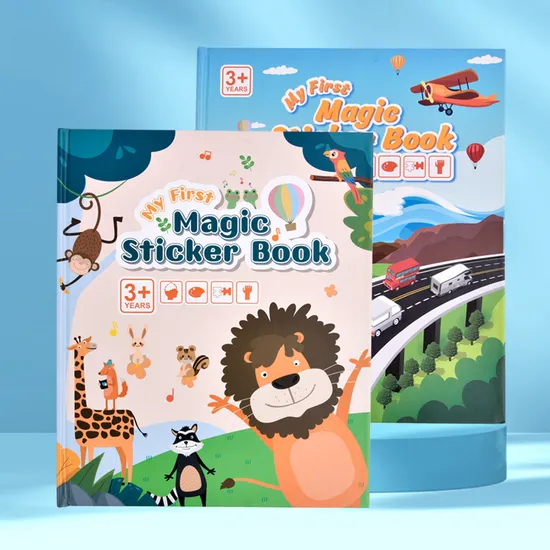 Hot Sale Magic Sticker Puzzle Books Montessori Educational Toy 