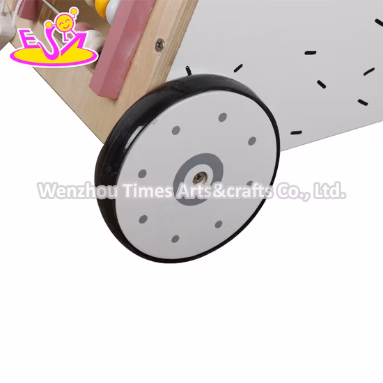 New Design Early Learning Wooden Push Along Activity Walker Toys for Kids W16e159b