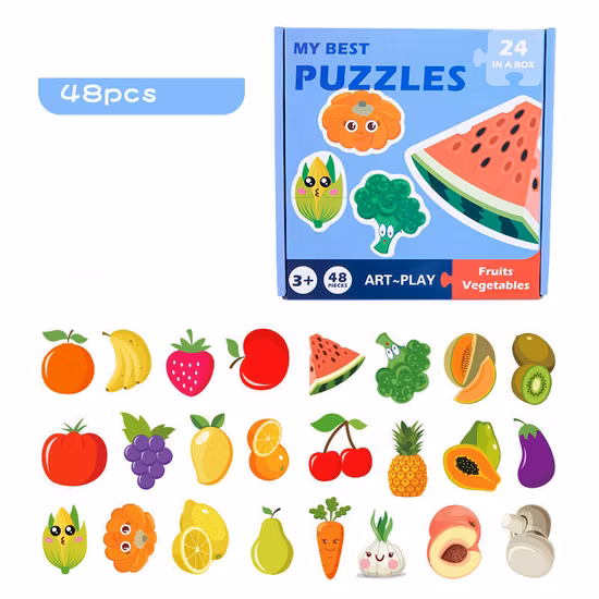 Custom Early Educational Cognitive Jigsaw Learning Puzzle Toys