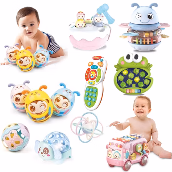 Tombotoys OEM/ODM Wholesale Children Baby Toys Multifunction Cartoon Animal Educational Toys Baby Game Toys Kids Plastic Baby Toy