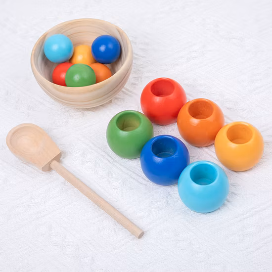 Montessori Coloring Ball and Cup Children Educational Learning Educational Toys