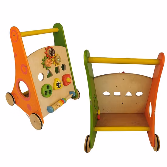 Multifunctional Wooden Baby Walkers Push Toys for Babies Learning Toddler Educational Toys