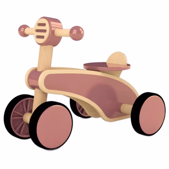 Kids Toys Wooden Ride on Toys Solid Wood Four