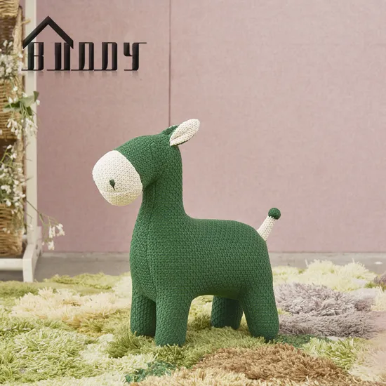 Kids Animal Shaped Chair Rocking Horse Kids Plush Chair Soft Toddler Chair 