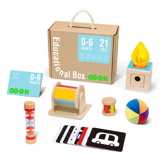 Wooden Educational Toy Box for Baby 0