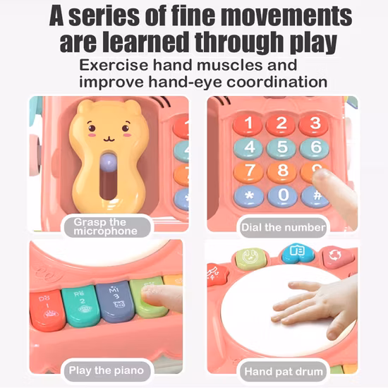 Wooden Xylophone Infant Musical for Baby Educational Montessori Toys Baby Multi