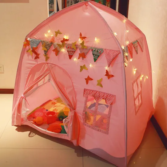 Portable Kids Play Tent Castle Large Teepee Tent Playhouse Children House Indoor Outdoor Use for Boys and Girls Bl15362 