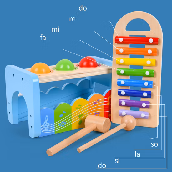 Infant Musical for Baby Educational Montessori Toys Baby Wooden Toy